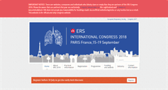 Desktop Screenshot of erscongress.org